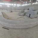 新疆 芝麻白异形坐凳，自然面光面弧形加工