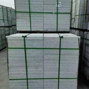 新疆 芝麻白火烧，园林广场市政工程地铺石，1.8~5.0厚均有现货