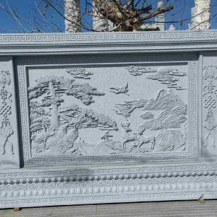 新疆 芝麻白大型照壁，屏风，影壁