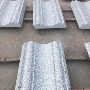 新疆 白麻花岗岩光面别墅线条