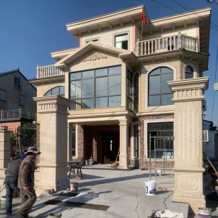 新疆 黄金麻花岗岩荔枝面别墅外墙干挂私家专属