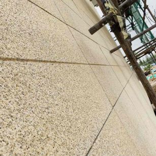 新疆 黄金麻花岗岩荔枝面外墙干挂石材效果示例