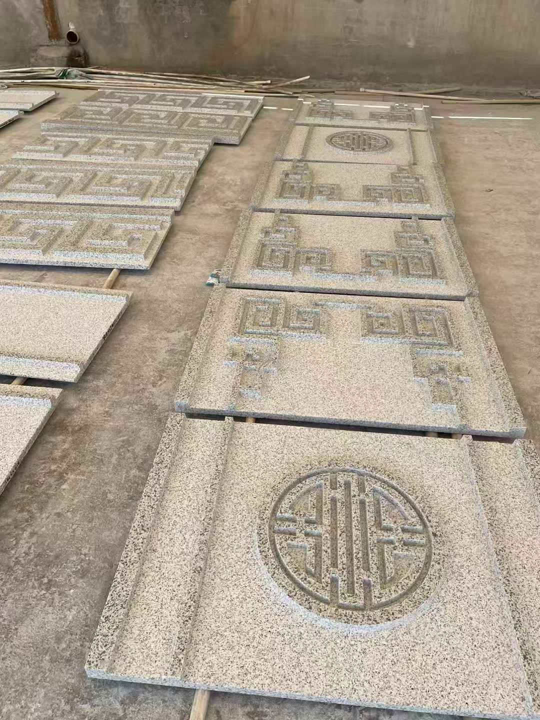 新疆 白麻花岗岩外墙立面雕刻板