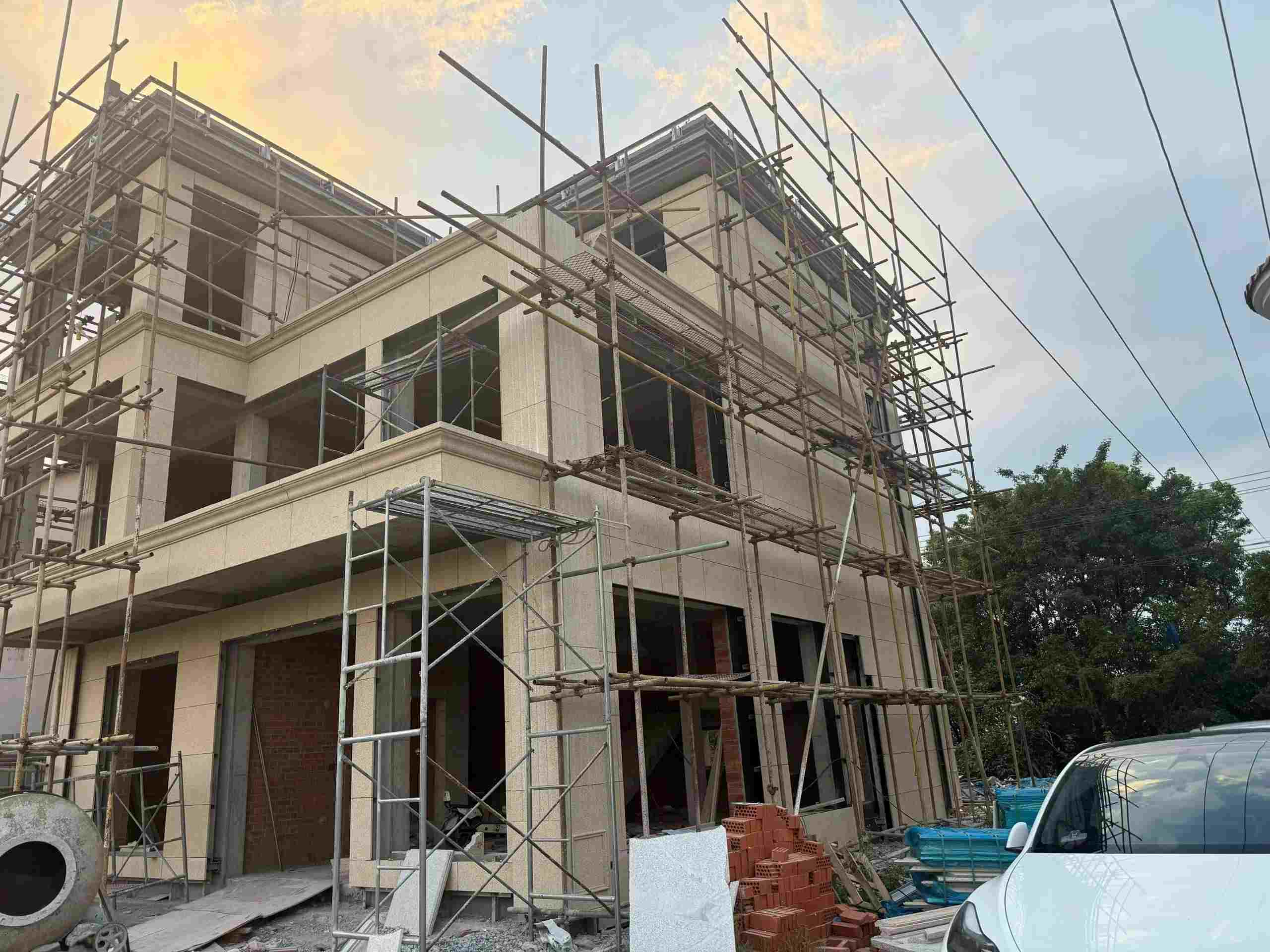 新疆 黄金麻荔枝面花岗岩外墙干挂