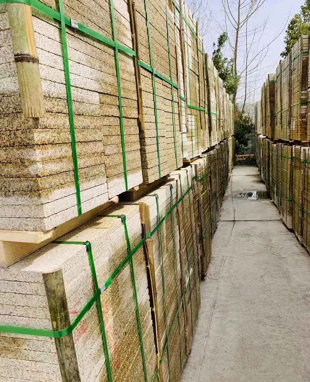 新疆 黄金麻花岗岩荔枝面地铺石