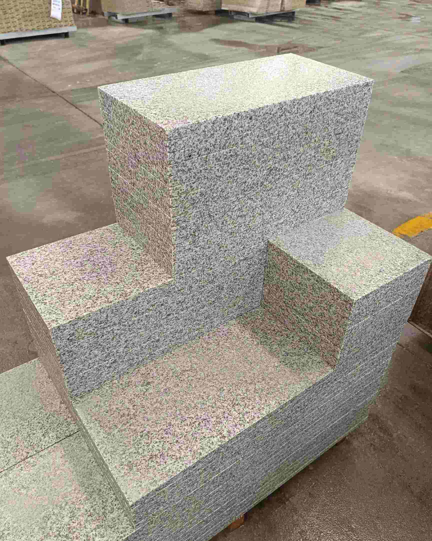 新疆 白麻花岗岩荔枝面地铺石