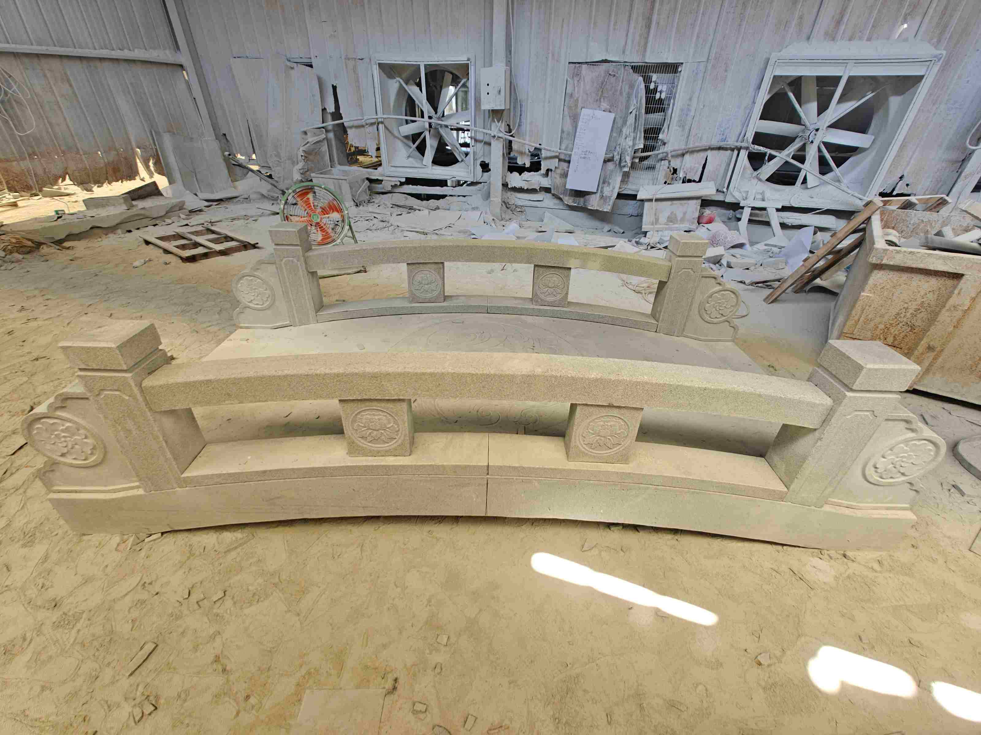 新疆 芝麻灰花岗岩异形加工-拱桥，石桥