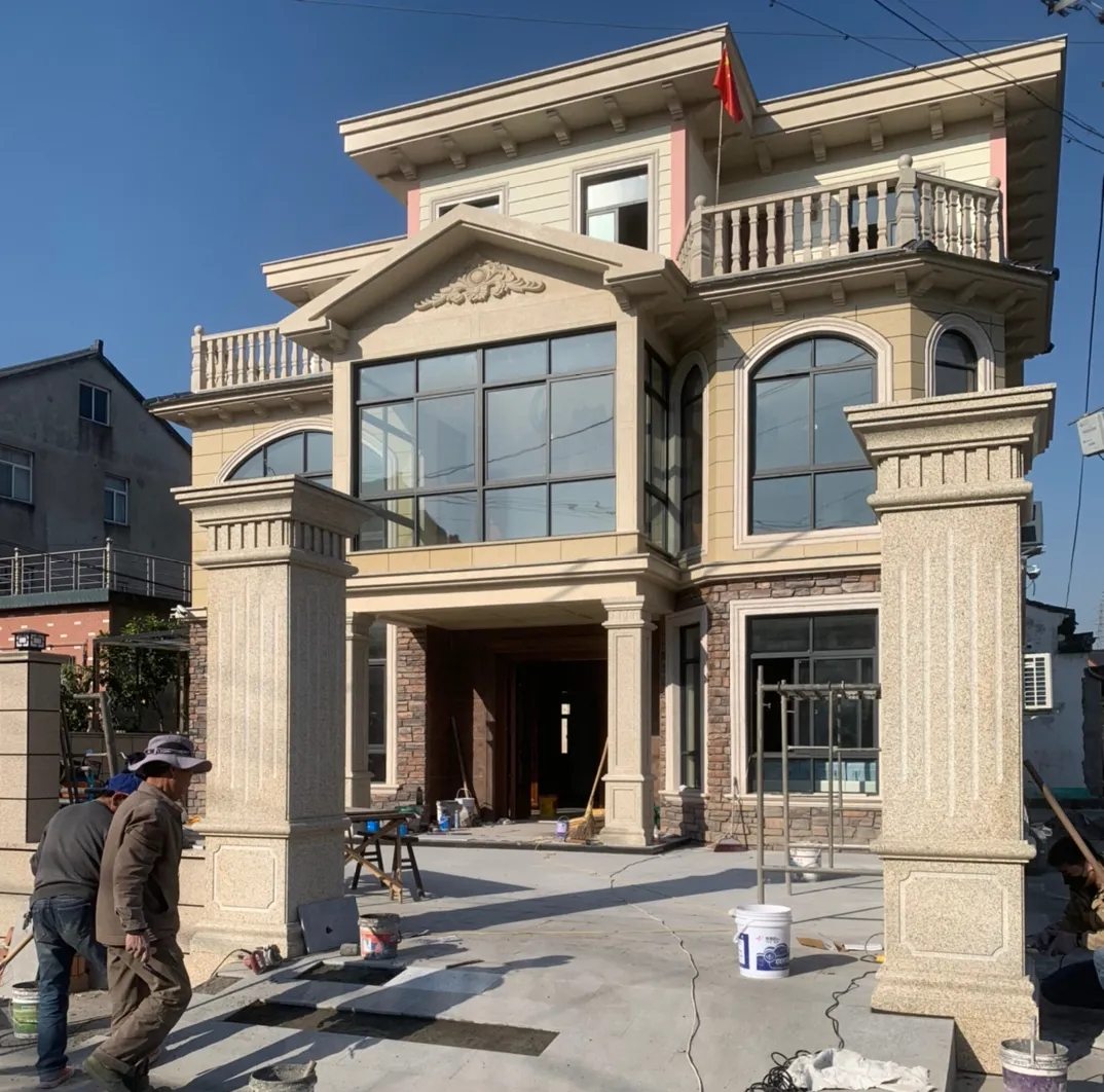 新疆 黄金麻花岗岩荔枝面别墅外墙干挂私家专属